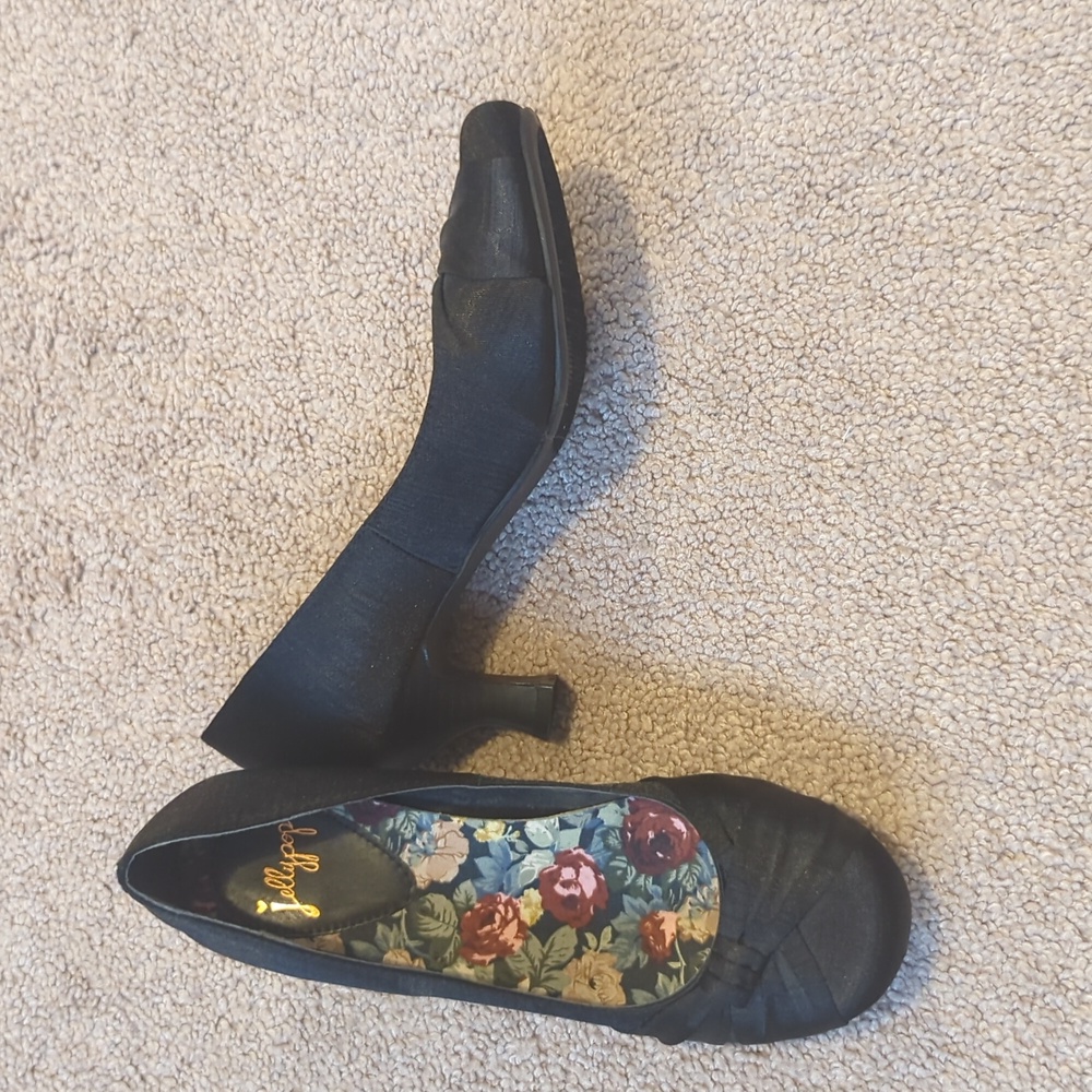Satin heels